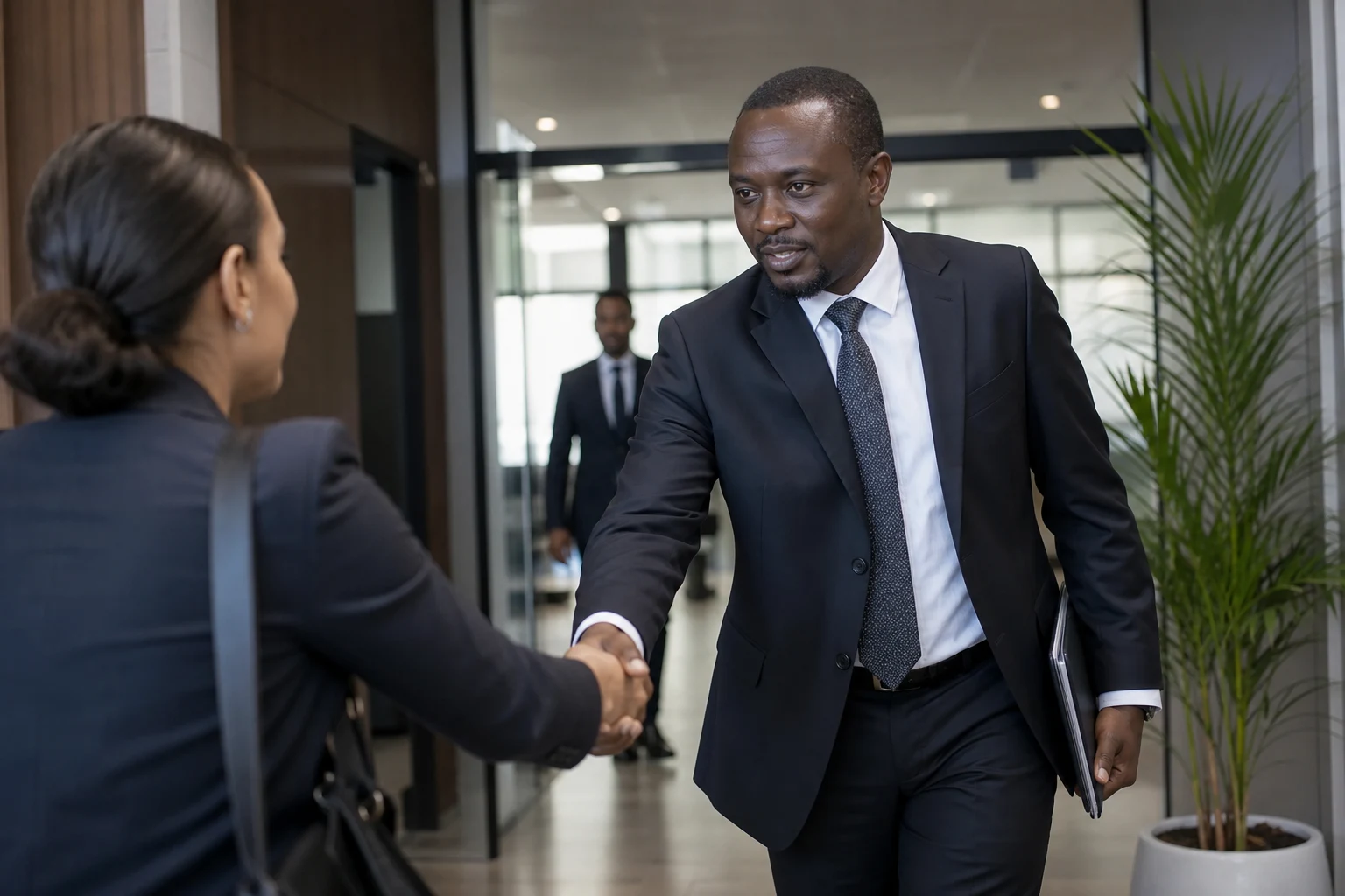 Advisor meeting a client promptly and attentively at the start of an engagement
